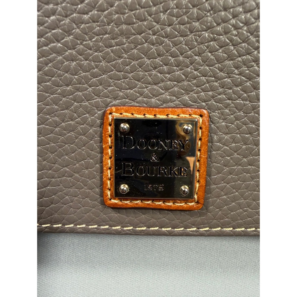 Dooney & Bourke Pebble Grain Crossbody Wallet Bag Taupe Gray Leather EUC - Picture 6 of 15
